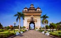 Patuxai Patuxay Arch in Laos, Vientiane Royalty Free Stock Photo